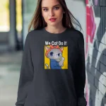 Sudadera sin capucha We Cat