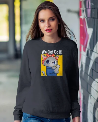 Sudadera sin capucha We Cat