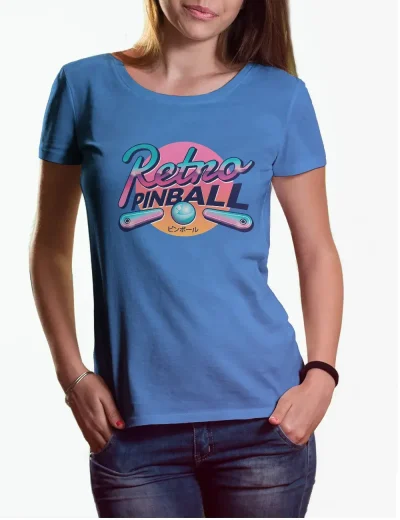 Camiseta chica Retro Pinball