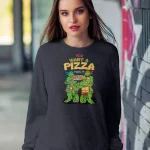 Sudadera sin capucha Tortugas Ninja Pizza