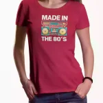Camiseta chica Hecho en los 80