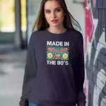 Sudadera sin capucha Hecho en los 80